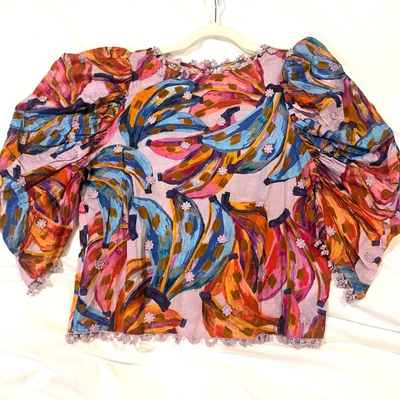 Farm Rio Puff Sleeve Top - Picture 4 of 9